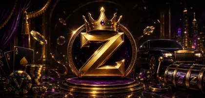 Embleem van Vipz, gouden fiche met de gekroonde letter Z