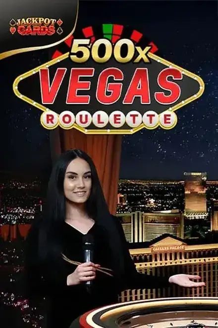Livetafel Vegas Roulette 500x met een speelveld in Nevada-stijl